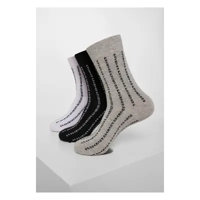 Fuck You Socks 3-Pack černá/šedá/bílá