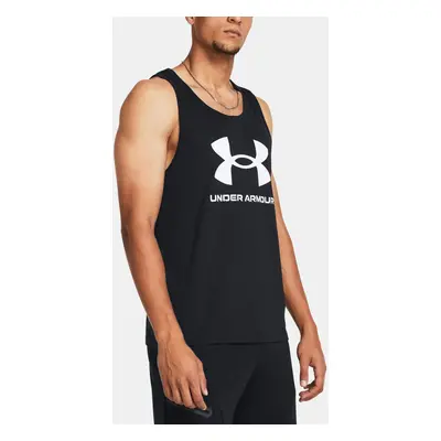 Under Armour Tílko UA SPORTSTYLE LOGO TANK-BLK - Pánské