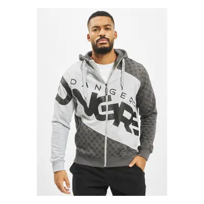 DNGRS Veli Zip Hoody šedá melanžová/černá