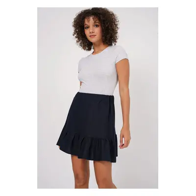 Bigdart Knitted Mini Skirt - Navy Blue