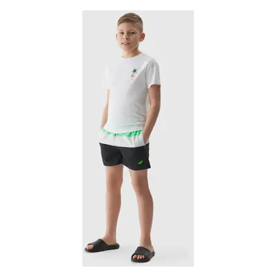 Chlapecké plážové šortky typu boardshorts 4F - zelené