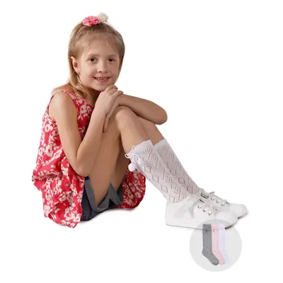 Yoclub Kids's 3Pack Knee-High Socks SKL-0016G-000B-001