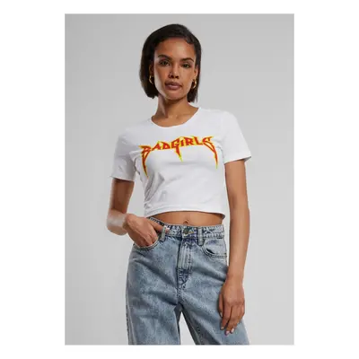 Badgirls Cropped Tee bílé