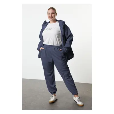 Trendyol Curve Indigo Elastic Leg Jogger Plus Size Sweatpants