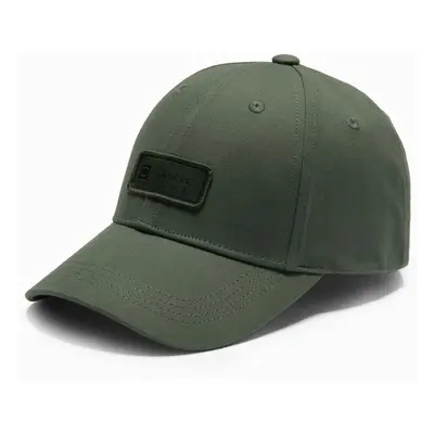 Ombre Men's baseball cap with visor and patch - khaki