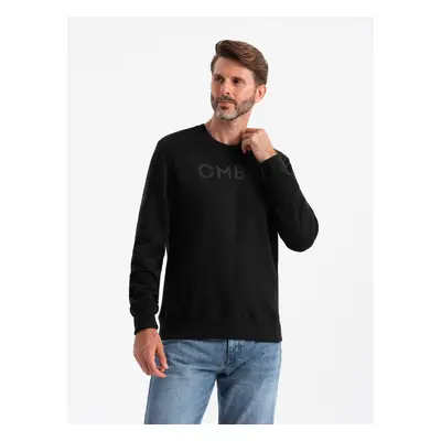 Ombre Classic men's sweatshirt with inscription - black