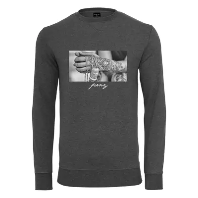 Modlit se 2.0 Dřevěné uhlí Crewneck