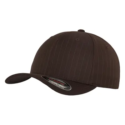 Flexfit Pinstripe bro/wht