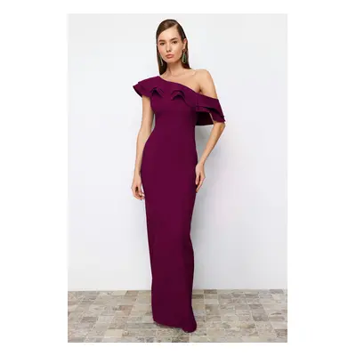 Trendyol Plum Woven Elegant Evening & Graduation Dress