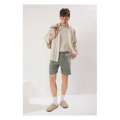 Trendyol Men's Khaki 100% Modal Summer Shorts & Bermuda