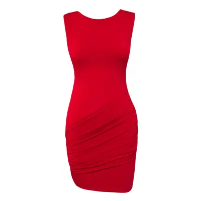 Trendyol Limited Edition Backless Midi Bodycon Stretch Knit Dress