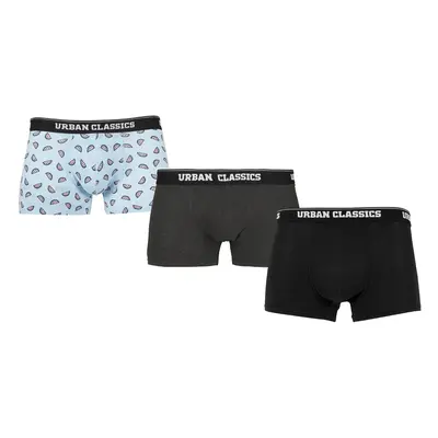 Pánské boxerky 3-Pack meloun/šedé/černé