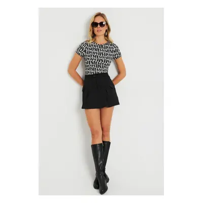 Cool & Sexy Women's Short Skirt Black