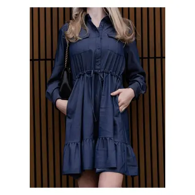 Dress navy blue LeMonada cxp1083.navy