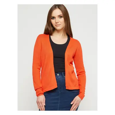 Short orange cardigan