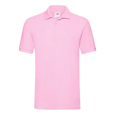 Light pink men's Premium Polo shirt Friut of the Loom