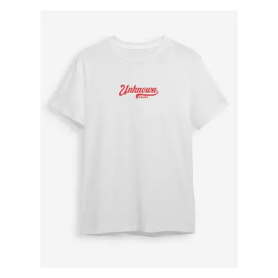 Trendyol White Text Printed Regular Cut T-shirt