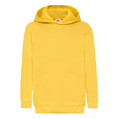 Yellow children's sweatshirt Classic kangaroo Fruit of the Loom