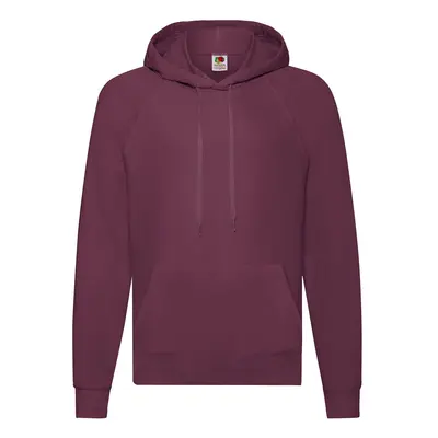 Burgundy Men's Hooded Sweat Sweat Fruit of the Loom