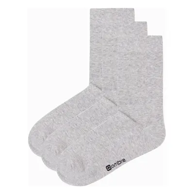 Ombre Men's long socks 3-pack - gray