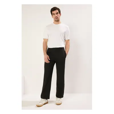 Trendyol Black Straight Knitted Casual Trousers