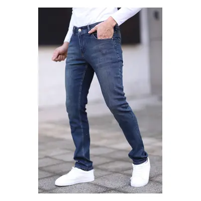 Trendyol Dark Navy Regular Flexible Fabric Jeans Trousers