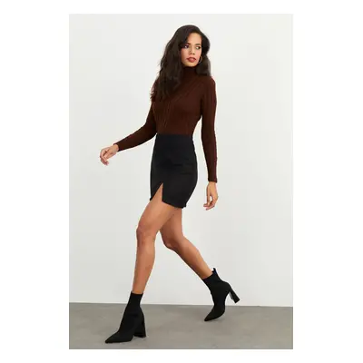 Cool & Sexy Women's Black Cachet Mini Skirt KN55