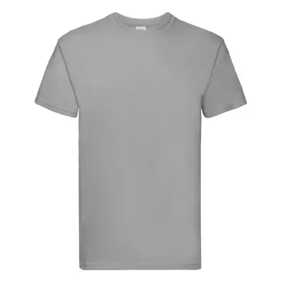 Super Premium Fruit of the Loom Men's Grey T-shirt