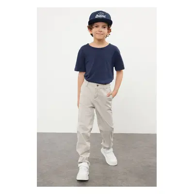 Trendyol Stone Boy Regular Cotton Flexible Chino Woven Trousers