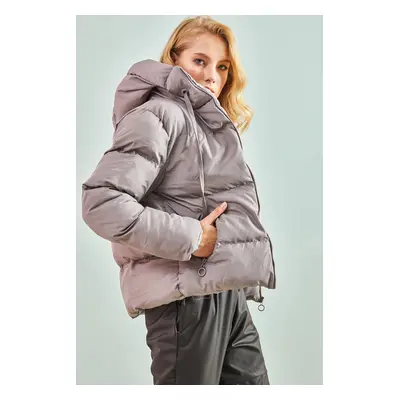 Bianco Lucci Women's Hooded Puffer Coat