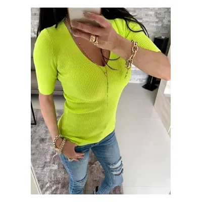 Lime blouse By o la la axp0679. S37