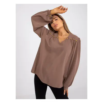 Blouse-LK-BZ-508827.62P-brown