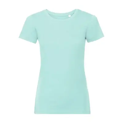 Light blue women's t-shirt Pure Organic Russell