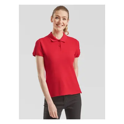 Polo Fruit of the Loom Red Women's T-shirt