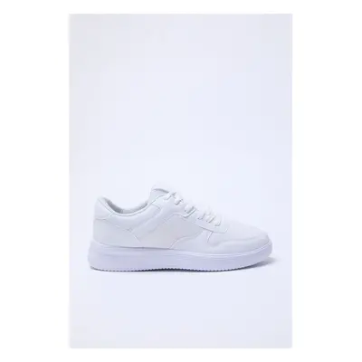 Trendyol White Lace-Up Men's Sneakers