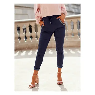 Navy blue pants Yups cwd0454. R98