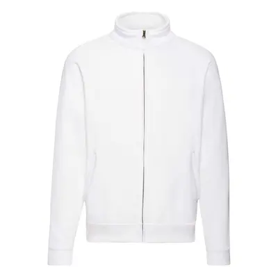 White Men's Sweat Jacket Fruit of the Loom