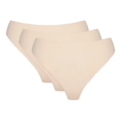 Gorteks Blanca seamless thong with lace back triple pac