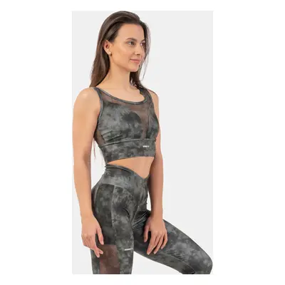 Dámská podprsenka Nebbia ECO Mesh Sports Bra “Breathe” camo green