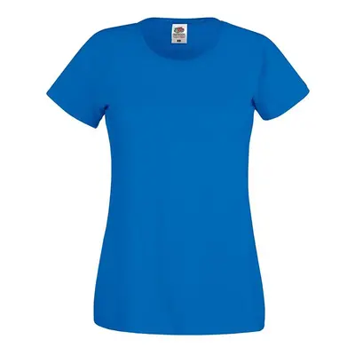 Blue Lady fit T-shirt Original Fruit of the Loom