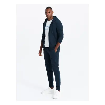 Ombre Men's BASIC sweatshirt set unbuttoned sweatshirt + joggers