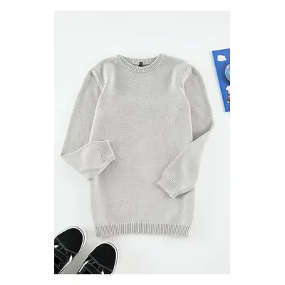 Trendyol Gray Boy Mini Me Father-Son Knitwear Sweater