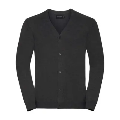 Men's classic and easy to care for, zipped sweater with neckline V R715M 50/50 50% Cotton 50% ac