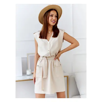 Dress beige Cocomore axp0776. R65