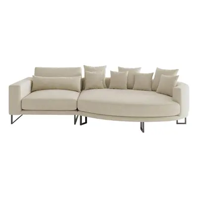 Livetastic POHOVKA BIG SOFA, textil, béžová