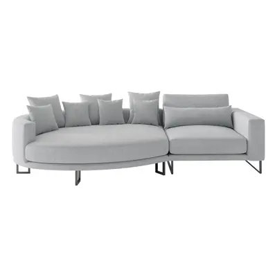 Livetastic POHOVKA BIG SOFA, textil, šedá