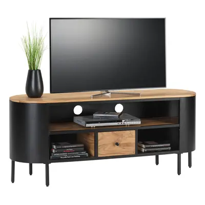 Ambia Home KOMODA POD TELEVIZI, akácie, černá, barvy akácie, 145/60/40 cm