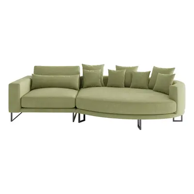 Livetastic POHOVKA BIG SOFA, textil, olivově zelená