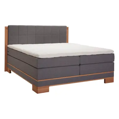 Linea Natura POSTEL BOXSPRING, 180/200 cm, dřevo, textil, šedá, barvy buku