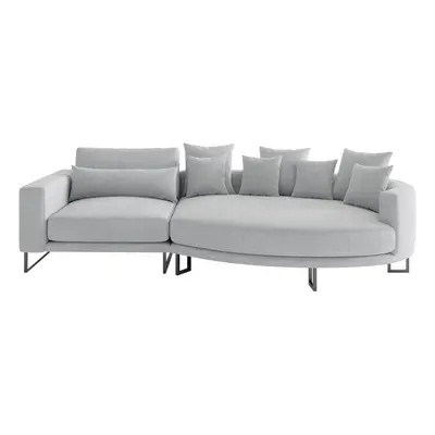 Livetastic POHOVKA BIG SOFA, textil, šedá